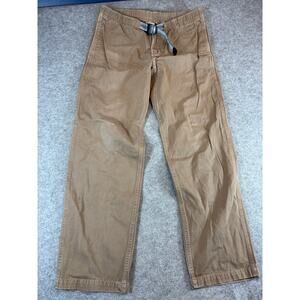 VTG Gramicci G Pants Mens Medium Khaki Workwear Belted Climbing Hiking Outdoor